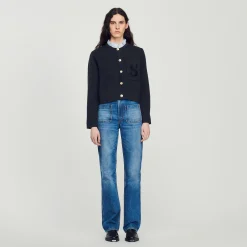 Cardigan In Lana Certificata