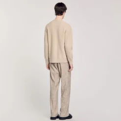 Cardigan In Maglia A Coste