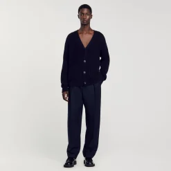 Cardigan In Maglia A Coste