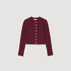 Cardigan In Maglia Ritorta