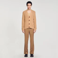 Cardigan In Maglia Traforata