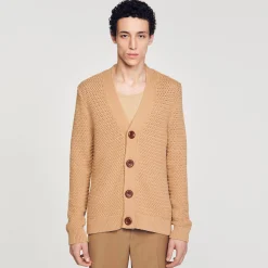 Cardigan In Maglia Traforata