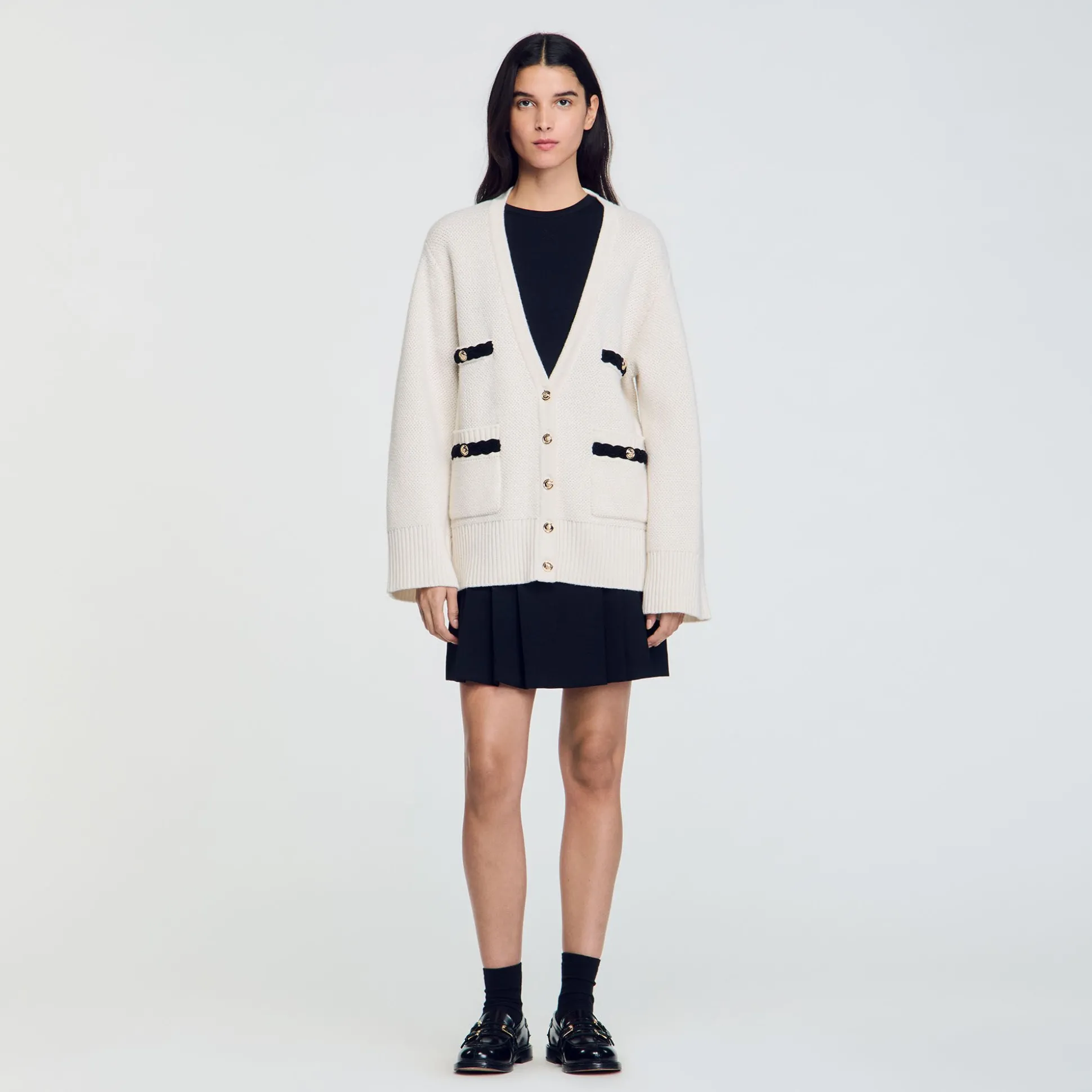 Cardigan Lungo In Lana