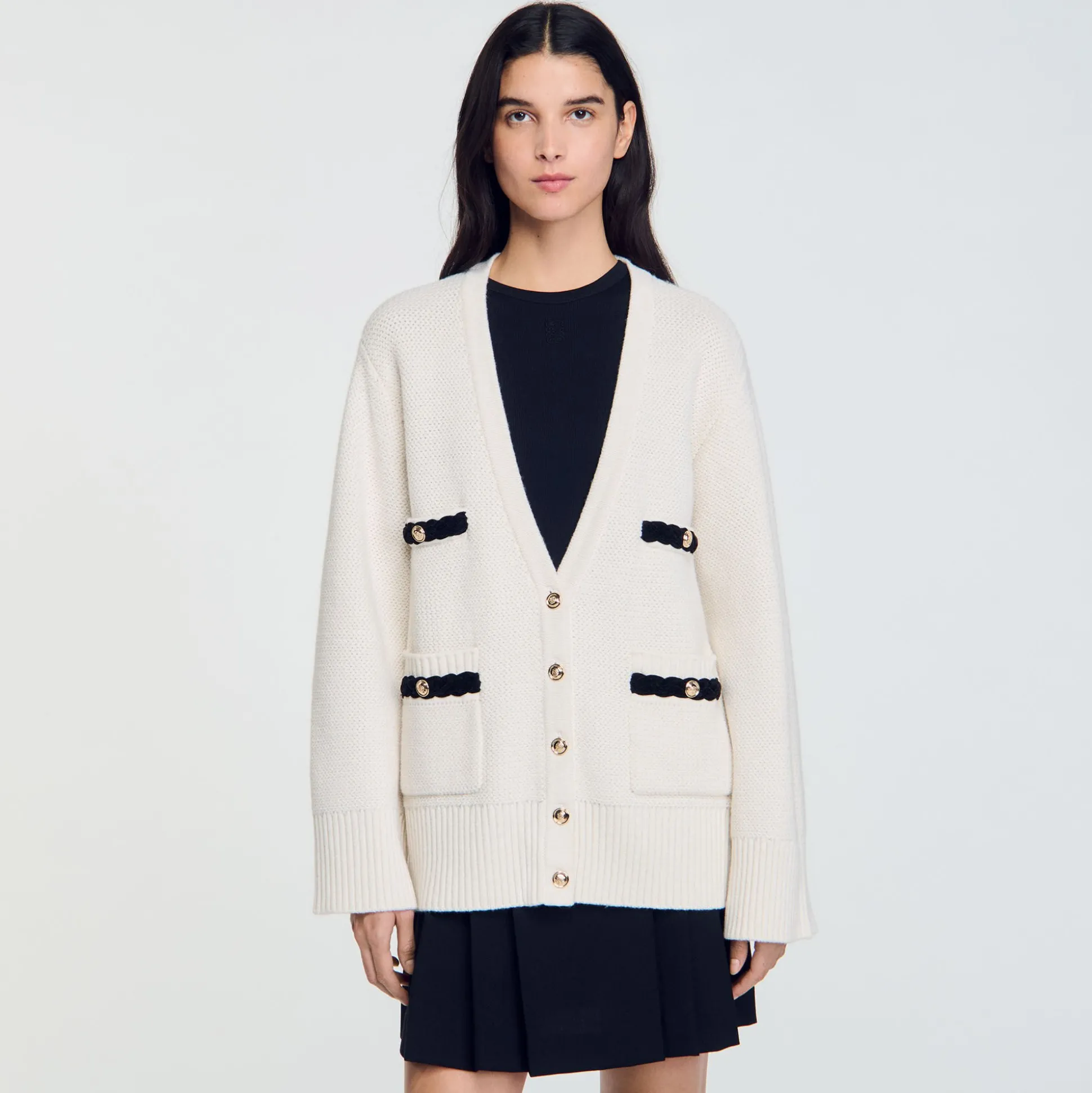Cardigan Lungo In Lana