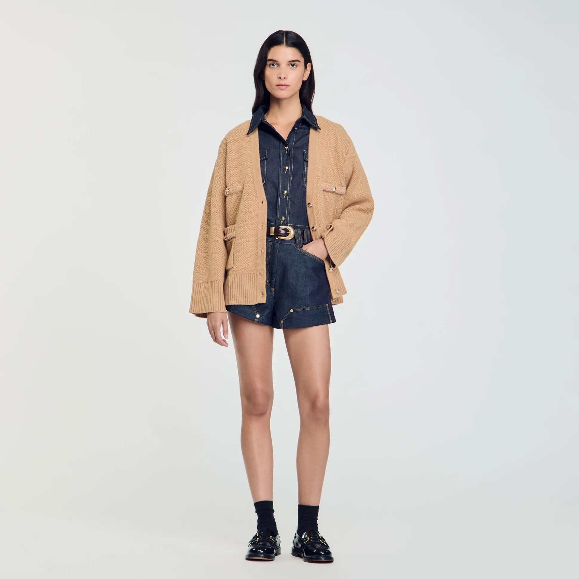 Cardigan Lungo In Lana