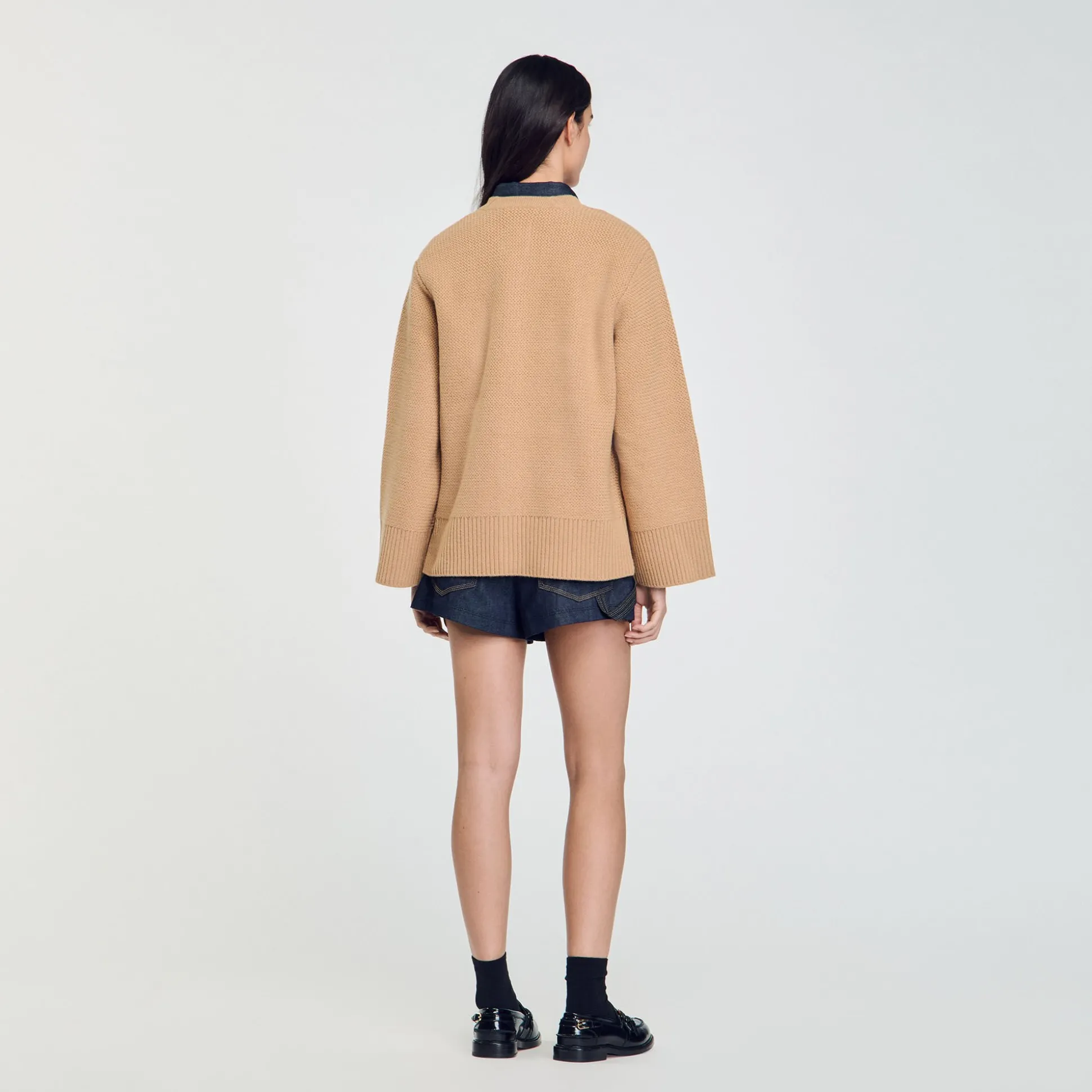 Cardigan Lungo In Lana