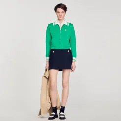 Cardigan Teddy Con Cerniera