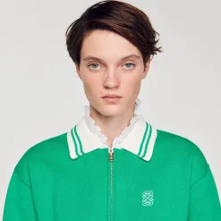Cardigan Teddy Con Cerniera