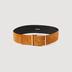 Cintura Larga In Pelle Crosta