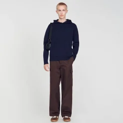 Felpa Con Cappuccio In Maglia