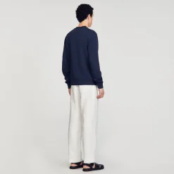 Felpa In Cotone Con Fiore