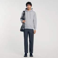 Felpa Uomo Con Cappuccio In Cotone Bio