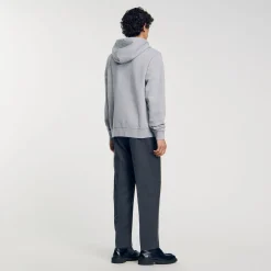 Felpa Uomo Con Cappuccio In Cotone Bio