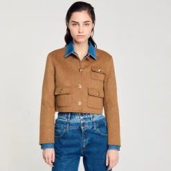 Giacca Corta Con Bottoni