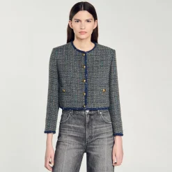 Giacca Corta In Tweed