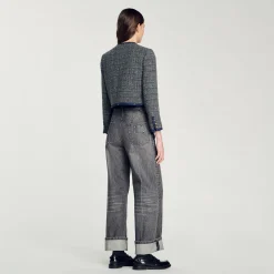 Giacca Corta In Tweed
