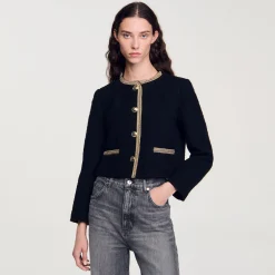 Giacca Corta In Tweed