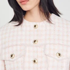 Giacca Corta In Tweed A Fantasia
