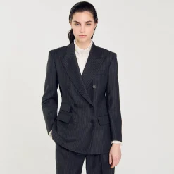 Giacca Da Tailleur Con Motivo A Righe