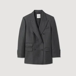 Giacca Da Tailleur Con Motivo A Righe