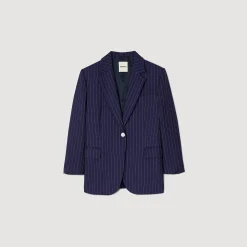 Giacca Da Tailleur Gessata