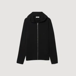 Gilet Con Zip E Cappuccio
