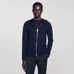 Gilet Con Zip E Cappuccio