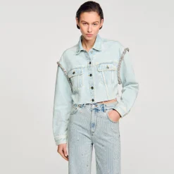 Giubbotto Corto In Denim