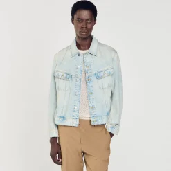 Giubbotto In Denim Délavé