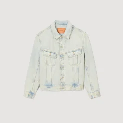 Giubbotto In Denim Délavé