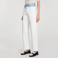 Jeans Bicolore Doppia Cintura