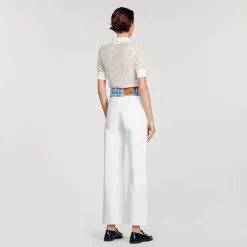 Jeans Bicolore Doppia Cintura