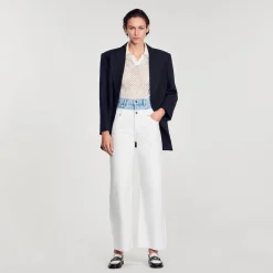 Jeans Bicolore Doppia Cintura