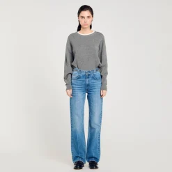 Jeans Con Dettaglio Cordoncino