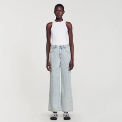 Jeans Decorati Con Strass