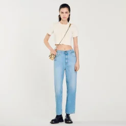 Jeans Dritti A Vita Bassa