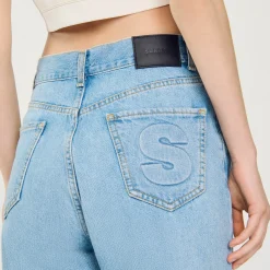 Jeans Dritti A Vita Bassa
