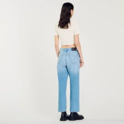 Jeans Dritti A Vita Bassa