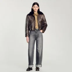 Jeans Dritti A Vita Bassa