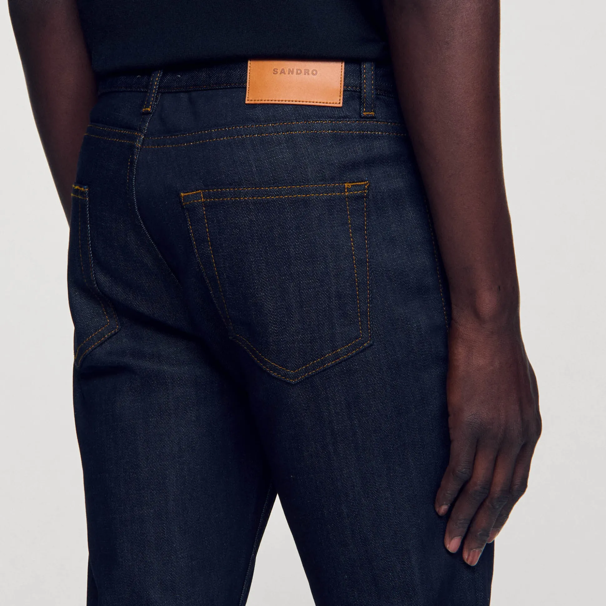 Jeans Dritti Con Lavaggio Waterless