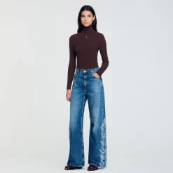 Jeans Svasati Con Fiamme