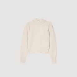 Maglione A Coste In Lana E Cashmere