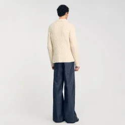 Maglione A Maglia Spessa Colletto A Polo