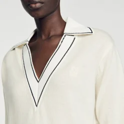 Maglione Con Colletto A Polo
