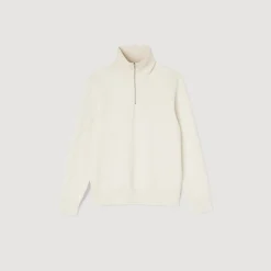 Maglione Con Collo Alto E Chiusura A Zip