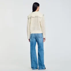 Maglione In Lana Colletto Alla Marinara