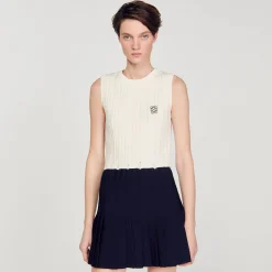 Maglione Senza Maniche In Maglia