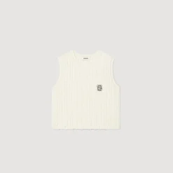 Maglione Senza Maniche In Maglia