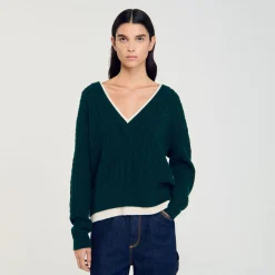 Maglione Trompe L'œil In Maglia