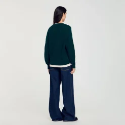 Maglione Trompe L'œil In Maglia